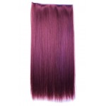 Extensie de par cu 5 Clips On delux dubla dreapta de 64 cm, Burgundy 9301118#